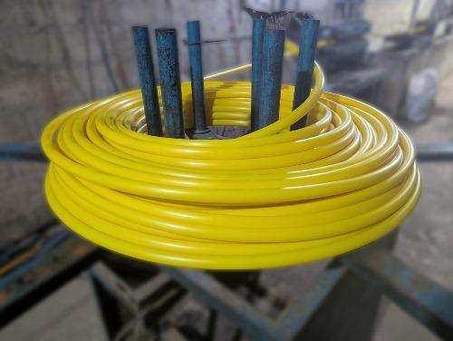 HDPE pipe manufacturing facility with modern equipment